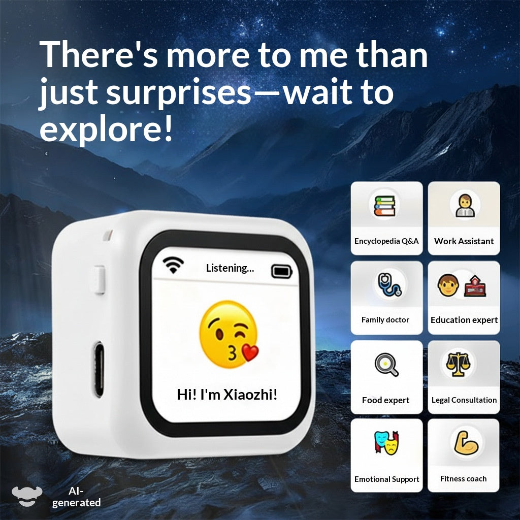 🤖 AI-C1 Pocket Kids AI Companion Robot, Voice Controlled Educational Learning Robot Powered by ChatGPT & Gemini, Screen-Free Smart Talking Robot for Children Homework Learning