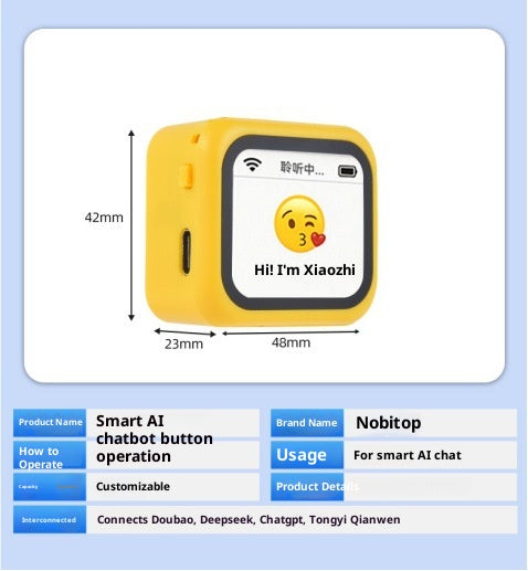 🤖 AI-C1 Pocket Kids AI Companion Robot, Voice Controlled Educational Learning Robot Powered by ChatGPT & Gemini, Screen-Free Smart Talking Robot for Children Homework Learning