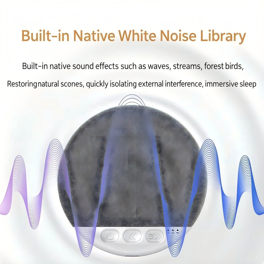 🛌 Under Pillow Sleep Speaker, Built-in White Noise Machine, Hi-Fi Harman Tuned Bluetooth Speaker with TF Card Support, Auto Timer for Better Sleep
