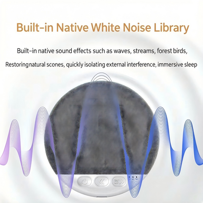 🛌 Under Pillow Sleep Speaker, Built-in White Noise Machine, Hi-Fi Harman Tuned Bluetooth Speaker with TF Card Support, Auto Timer for Better Sleep