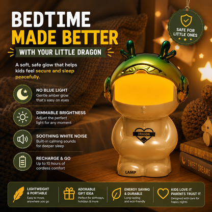 🌙 2-in-1 White Noise Baby Night Light, Zero Blue Light Newborn Sleep Lamp with 10 Soothing Sounds, Voice Control, Auto Timer & Bluetooth Dimmable Nursery Lamp