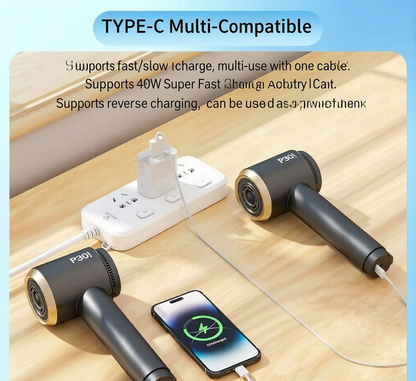 ✨ Cordless Rechargeable Hair Dryer, 15000mAh Wireless Blow Dryer 6-Speed Hot Cold Air, Negative Ion 40W Type-C Fast Charge with Diffuser & Concentrator Nozzle for Dorm Travel Gym