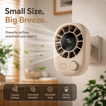 💨 360° Adjustable Clip On Mini Fan, 100-Speed Hurricane Portable Rechargeable Clip Fan for Stroller, Umbrella, Backpack, Outdoor Camping Travel