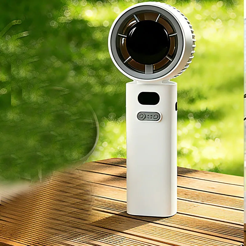 💨 2-in-1 Handheld & Desktop Portable Fan, 360° Rotatable Adjustable Head Mini Cooling Fan, Multi Speed Compact Pocket Fan for Desk Travel Camping Outdoor