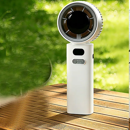 💨 2-in-1 Handheld & Desktop Portable Fan, 360° Rotatable Adjustable Head Mini Cooling Fan, Multi Speed Compact Pocket Fan for Desk Travel Camping Outdoor