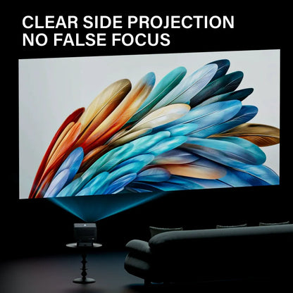 ✨ Native 1080P Full HD Smart Home Projector, 800 ANSI Lumens Auto Keystone Correction Projector, 40-150" Screen Obstacle Avoidance Portable Movie Projector for Bedroom Backyard Home Theater